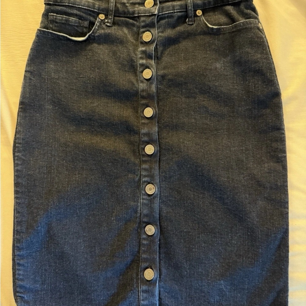 Banana Republic Jean Pencil Skirt Knee-Length Casual